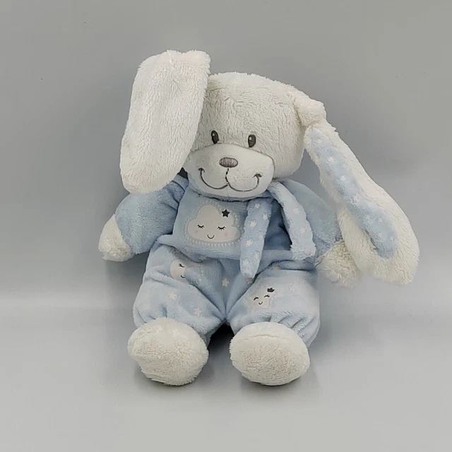 Doudou luminescent lapin blanc bleu étoiles Simba Toys NICOTOY - 29468