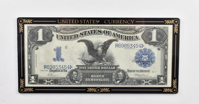 1899 $1 United States Black Eagle Silver Certificate Large Note *7331