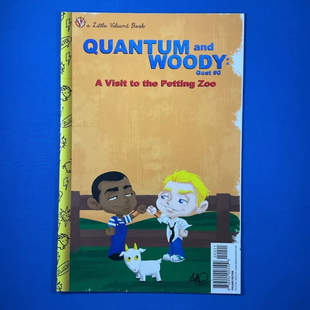 Quantum and Woody: Goat #0 Golden Book Variant Cover Valiant Entertainment 2014