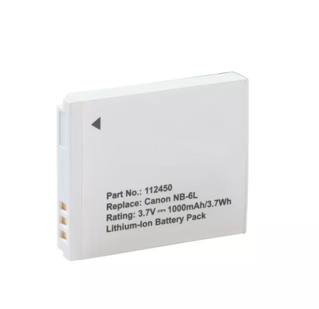 Premium Lithium-Ionen Li-Ion Akku ersetzt Canon NB-6L NB6L NB6 L