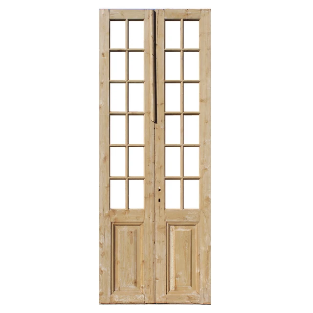 Antique Pair of Reclaimed 35" French Double Doors, NED2180