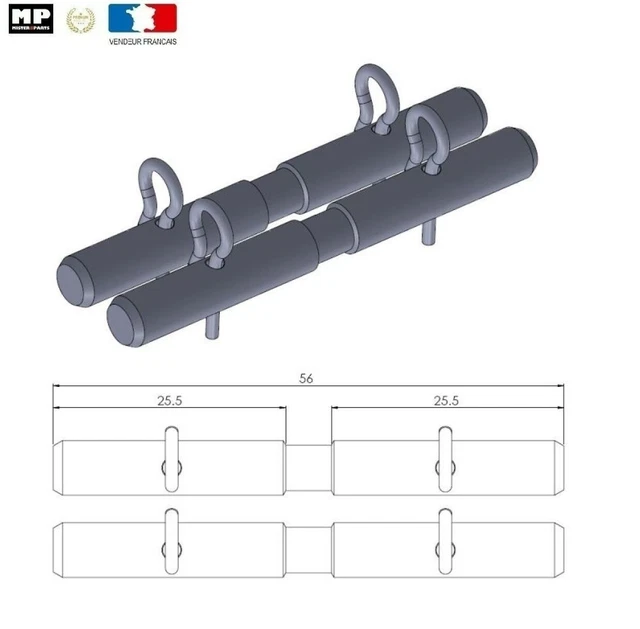 Vis/goupille D'étrier De Frein Avant Référence 213047 - Compatible Honda CBR 600 F (1995-2012)