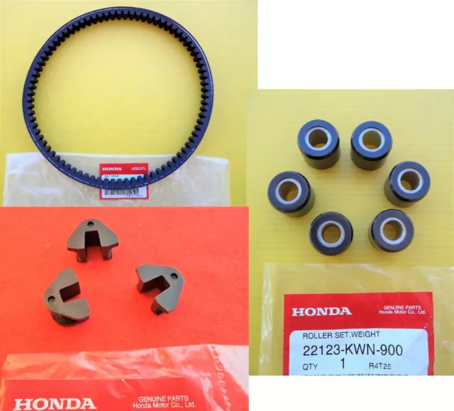 Honda PCX125 Drive Ceint & Rouleaux & Slider Set 2012 2013 2014 AUTHENTIQUE & STOCK BRITANNIQUE