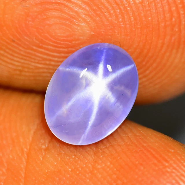 Saphir étoilé Naturel De Thaïlande 1,39 Carat - Taille 7,8x6,0 Mm - Chauffé