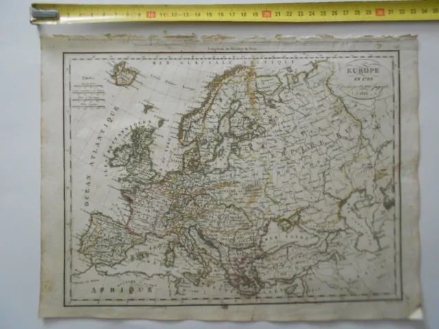 P11 / Carte Adam Et Giraldon  1816 /  Europe En 1789