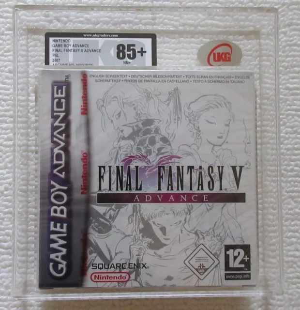 Game Boy Advance Final Fantasy V Advance Red Strip Sealed UKG 85+