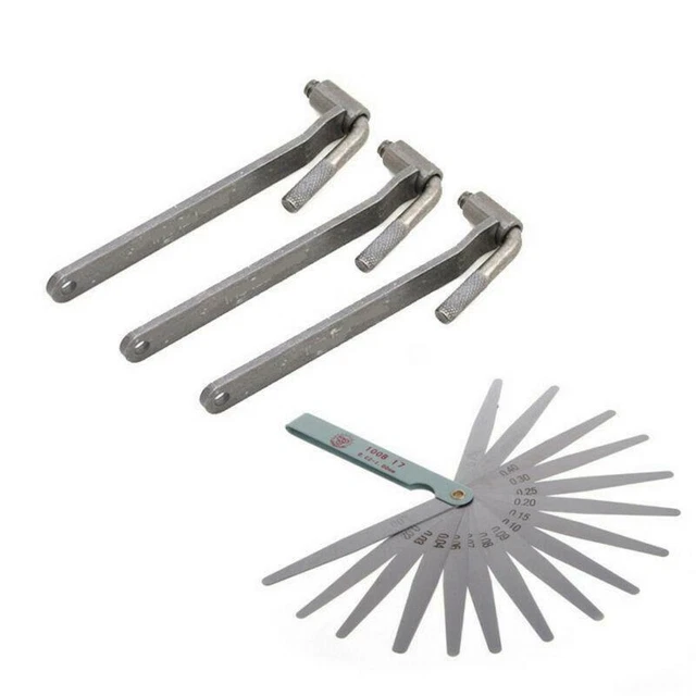 3X ENGINE VALVE Adjustment Tool Valve Screw Wrench & 1x Feeler Gauge