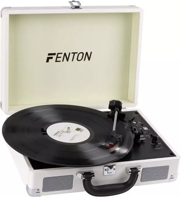 RP120 Turntable Briefcase Record Player | USB & Bluetooth Retro Record Players f