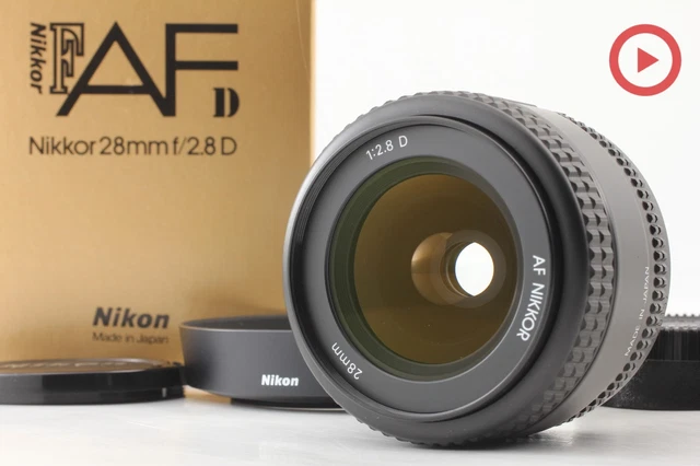 [Unused in Box w/ Hood] Nikon AF NIKKOR 28mm f/2.8 D Standard Lens From JAPAN