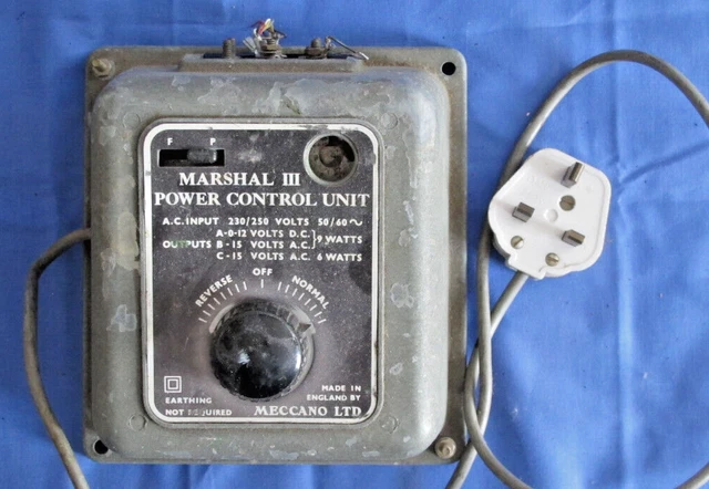 MECCANO MARSHAL III POWER CONTROL UNIT 230/250v INPUT/15-15v DC OUTPUT ...