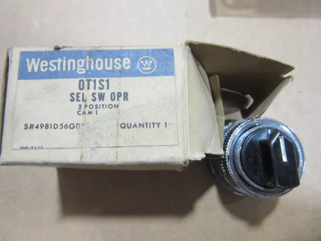 Westinghouse 0T1S1 Selector Switch Oprator 2 Position OT1S1 NEW!!! Free Shipping