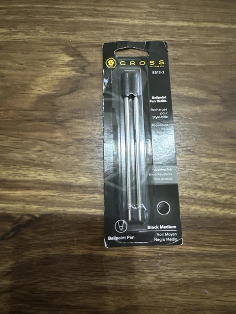Cross 8513-2 Ballpoint Pen Refill - Black (2 Pack)