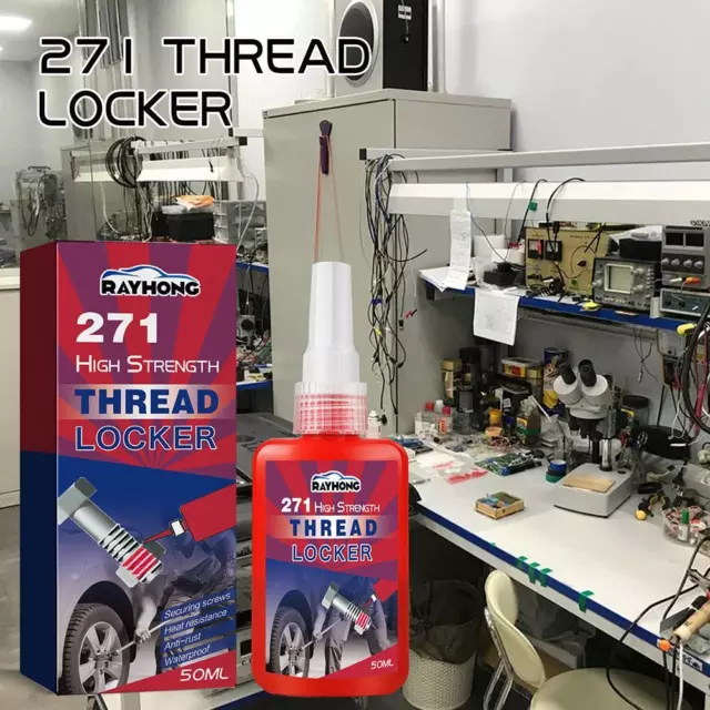 Thread Locker High Strength 271 Locktight & Seal Nuts 50ml Hot H6U8