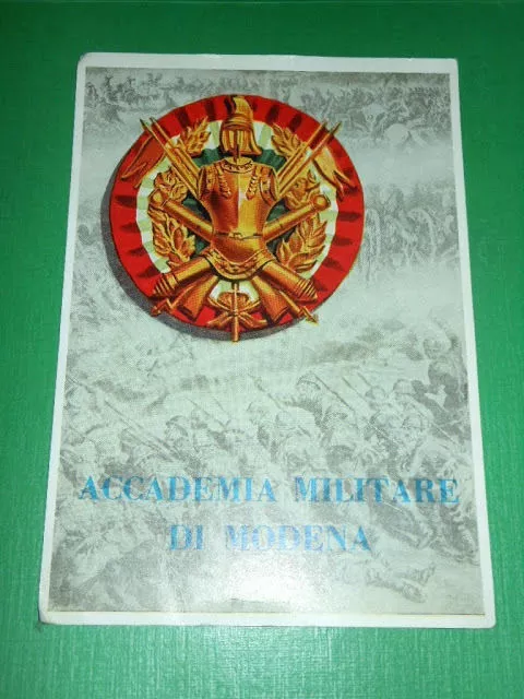 Cartolina Accademia Militare di Modena - Corsi per Allievi Ufficiali 1960 ca #1