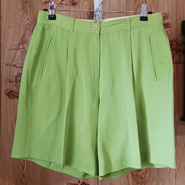 Tommy Bahama Green Silk Lucky Penny Shorts Size 6