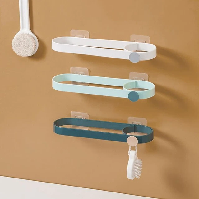 Mounted Free Punching Towel Rack Single Towel Bar Hair Dryer Holder Towel Rack