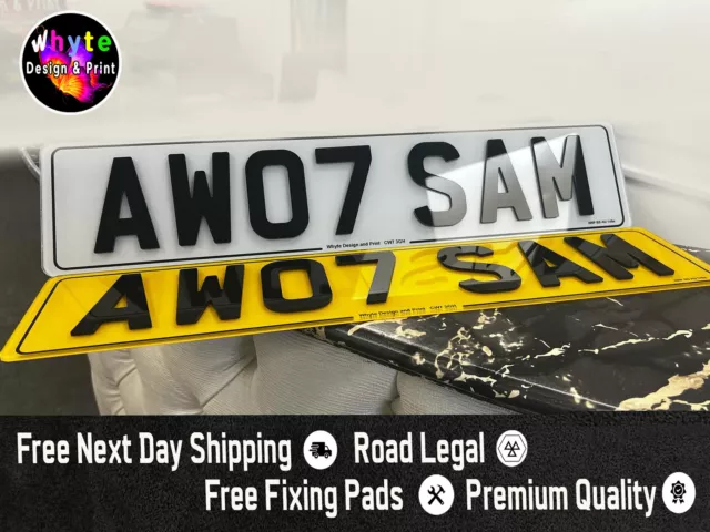 Novelty Registration Showplates for Cars - NOT FOR ROAD USE - Next Day Delivery