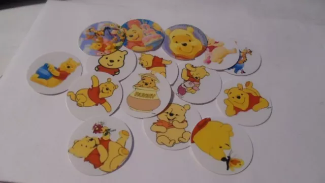 Pre Cut One Inch Bottle Cap Images WINNIE THE POOH Free Shipping