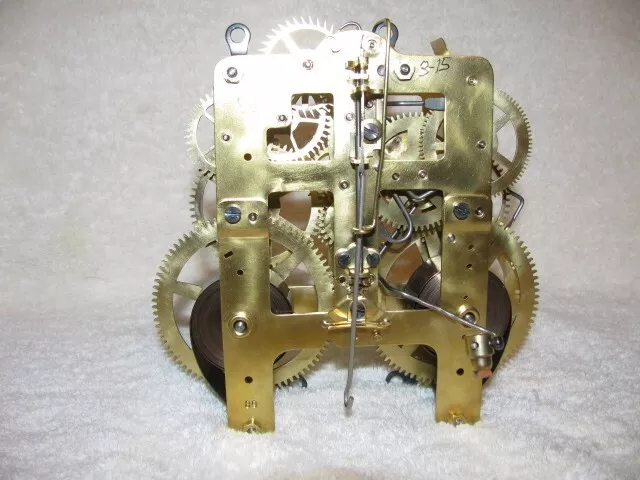 Seth Thomas 89 High Strike Clock Movement, Serviced New Mainsprings