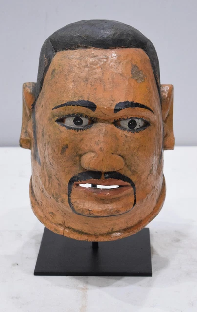 Mask African Makonde Helmet Painted Male Mask