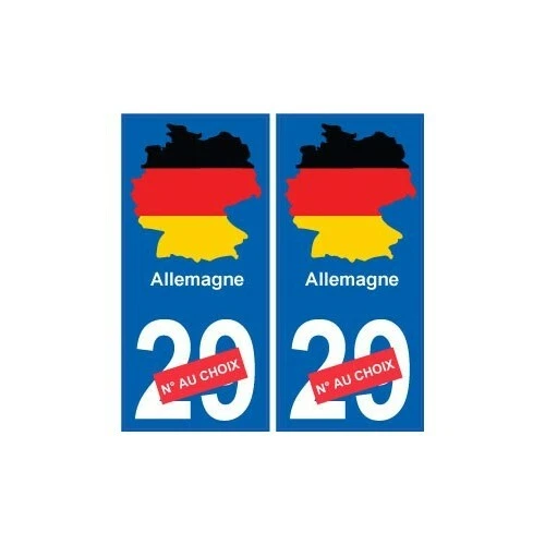 4 Adesivi Aquila Tedesca – Bandiera Germania Per Auto, Moto, Valigia – Sticker