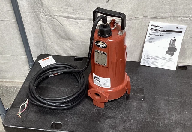 LIBERTY PUMPS LSG203M Grinder Pump 2 HP 208/230V AC No Switch Included Stainless