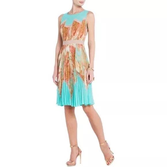 BCBGMaxazria Ksenia Printed A-Line Dress 3