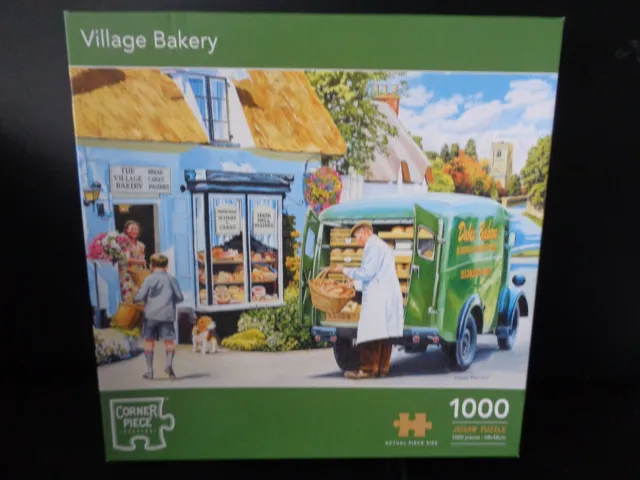 Corner Piece Village Bakery 1000 Piece Jigsaw Puzzle