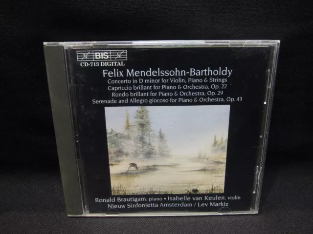 Mendelssohn-Bartholdy - Concerto In D Minor For Violin & Piano - NM - NEW CASE!!