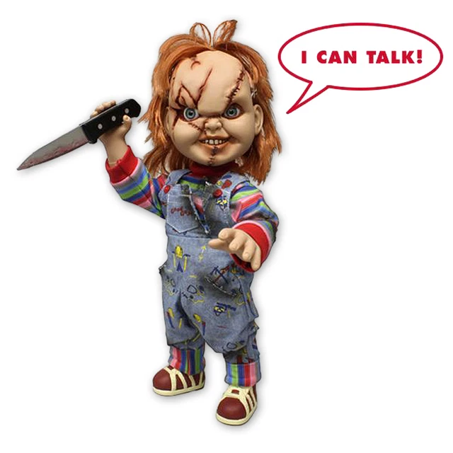 Kinderspiel Chucky Talking Vernarbte Mega-Skala Puppe Mit Sound