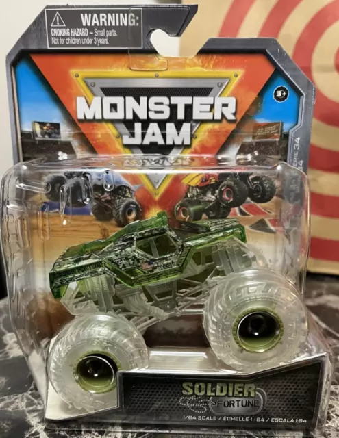 NEW Hot Wheels Monster Jam Series 34 SOLDIER FORTUNE GHOST CREW CHASE