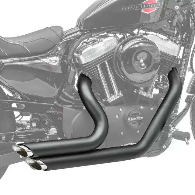 Pots d'échappement pour Harley-Davidson Sportster 883 1200 04-13 noir