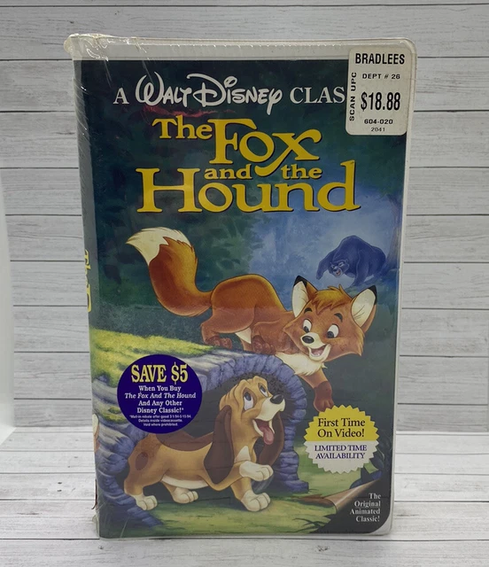 VHS DISNEY'S THE Fox and The Hound Black Diamond Edition Sealed First ...