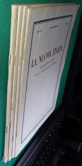 La nuova Italia, rassegna critica cultura italiana e straniera, 1943 4 fascicoli