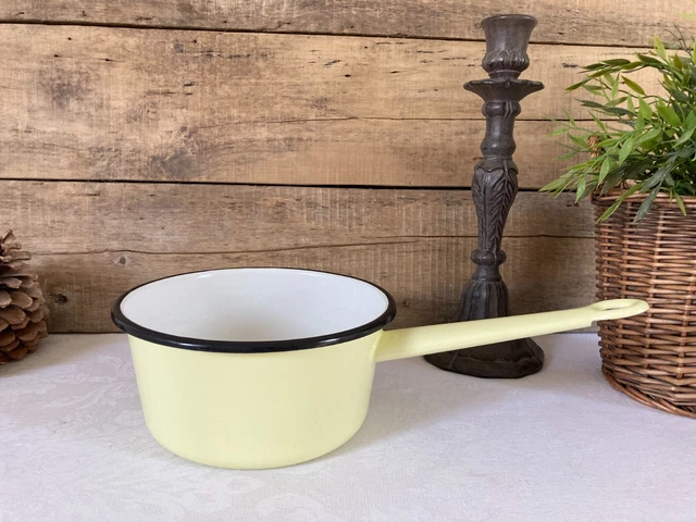 Casserole En Tôle émaillée Lustucru – 20 Cm De Diamètre, Pour Gaz, D'occasion