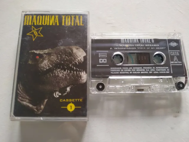 Maquina Total 6 Cassette 1 + 2 Max Music 1993 - 2 x Cinta Tape Cassette