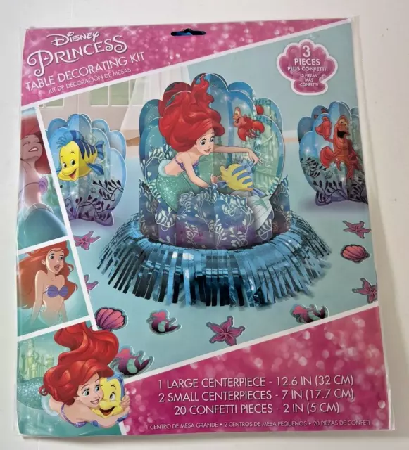 Disney Princess Table Decorating Kit Ariel Little Mermaid Birthday Party