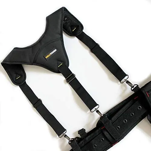 MELOTOUGH Tool Belt Suspender 3 point padded suspenders plus 3 pack suspender...