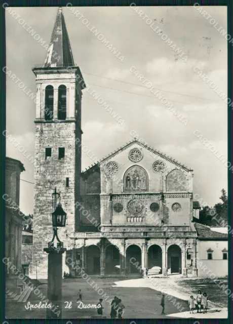 Perugia Spoleto Duomo FG Foto cartolina KB4885
