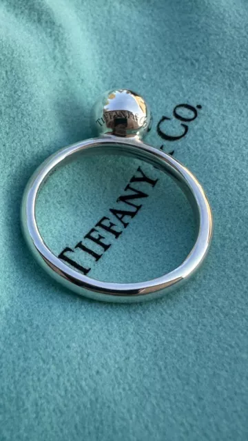 Tiffany & Co 8mm Hardware Ring Size 7 Sterling Silver