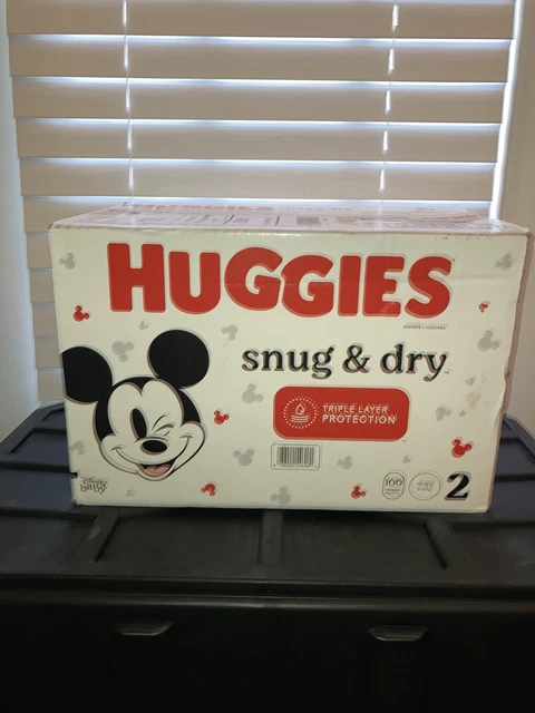 Huggies Snug & Dry Baby Disposable Diapers Super Pack - Size 2 - 100ct