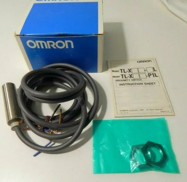 Omron  TL - X5B1 - GL - 2m - Proximity Sensor/Switch with 2 Jam Nuts - Brand New