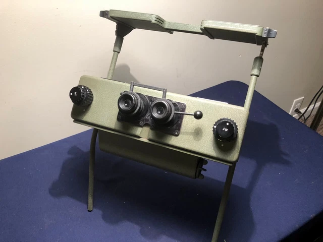 Vintage Old Delft Scanning Stereoscope For  Military Or Forestry Mapping 1950'S