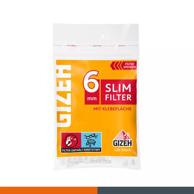 10 x Gizeh Slim Filter 6mm 20 x 120er