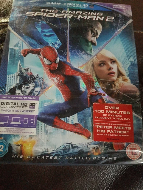The Amazing Spider-Man 2  Blu-ray DVD  Plus Digital HD New Sealed