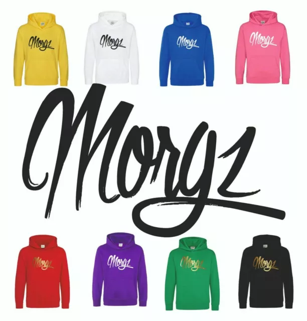 TEAM MORGZ Hoodie Kids Youtuber Girls Boys Top Hooded Sweatshirt Childrens Gift