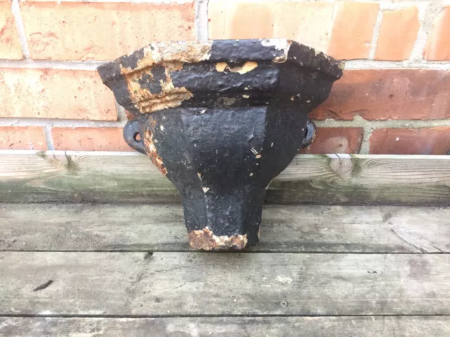 Vintage Cast Iron Drain Hopper Water Spout Wall Mounted Garden Planter Feature