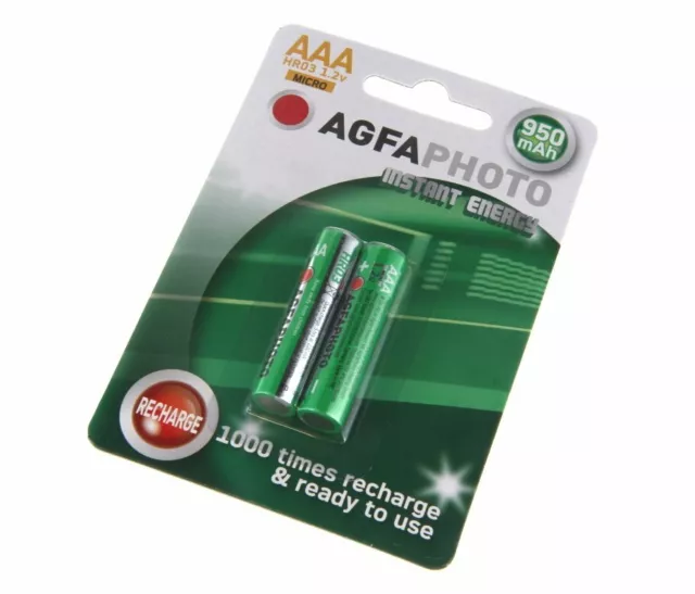 2 Batteries 2x 1000mAh AAA pour Siemens Gigaset A400 A415 A580
