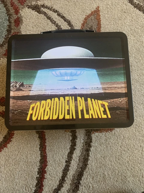 Brand New Forbidden Planet Full Size Tin Tote Lunch Box Mint Brand New Forbidden Planet Full Size Tin Tote Lunch Box Mint