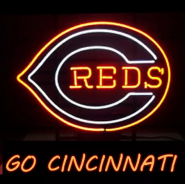 Cincinnati Reds Baseball Neon Light Sign 19x15 Lamp Bar Sport Pub Wall Decor